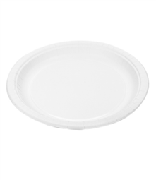 Assiette en carton – Blanc