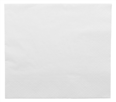 Serviette de table 3 plis – Blanc