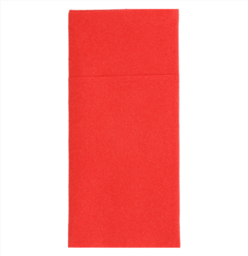 Serviette de table airlaid kangourou 1/8- Rouge